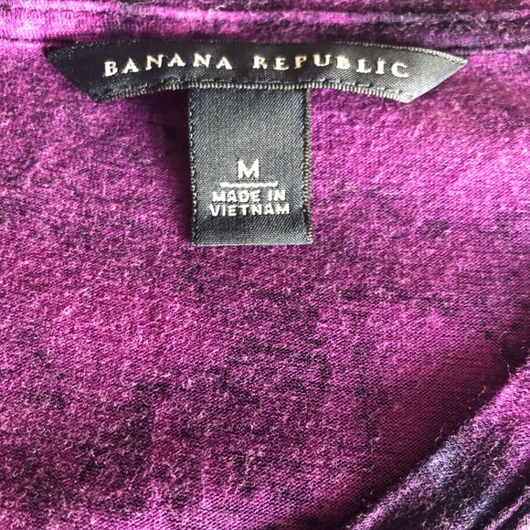 Banana Republic Purple Printed Top - Picture 5 of 5